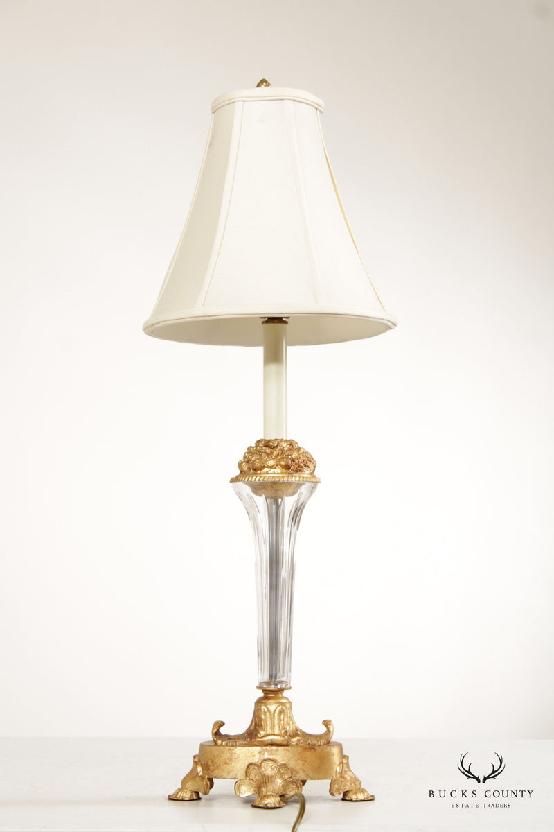 Frederick Cooper Lamp Co. - Neoclassic Gilt Sheaf of Wheat Candelabra Table  Lamp Frederick Cooper