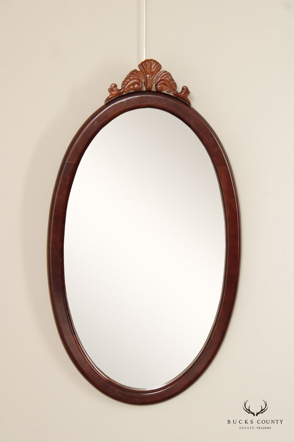 Bombay Company Traditional Oval Cherry Frame Wall Mirror