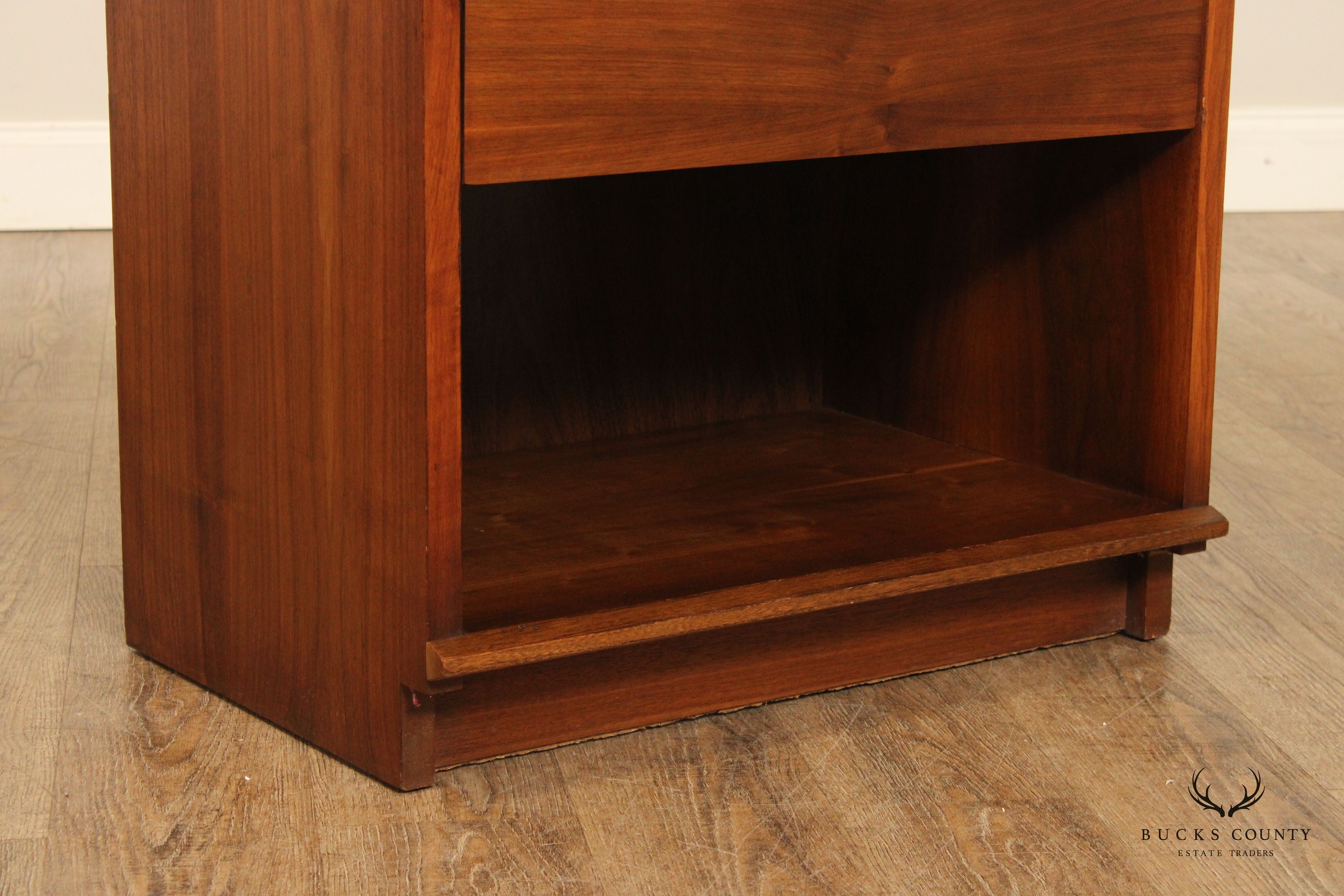 Lane Mid Century Modern Walnut Nightstand