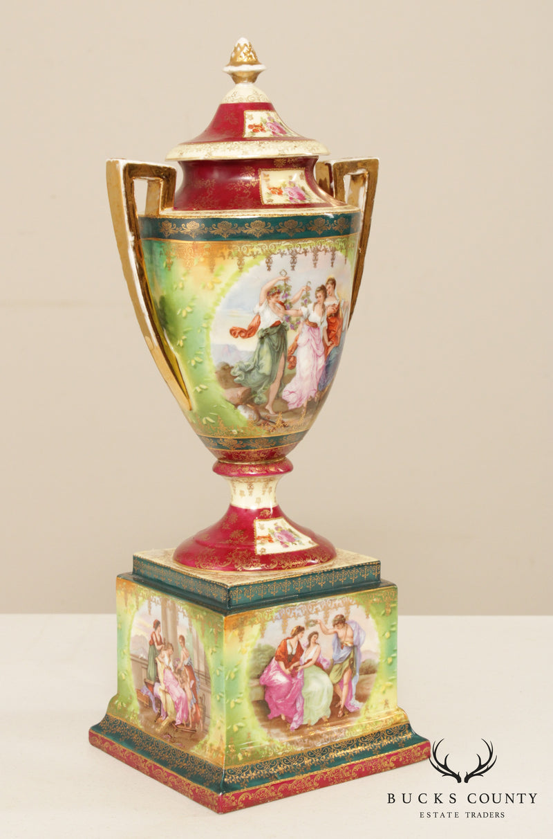 Antique German Erdmann Schlegelmilch Porcelain Vase