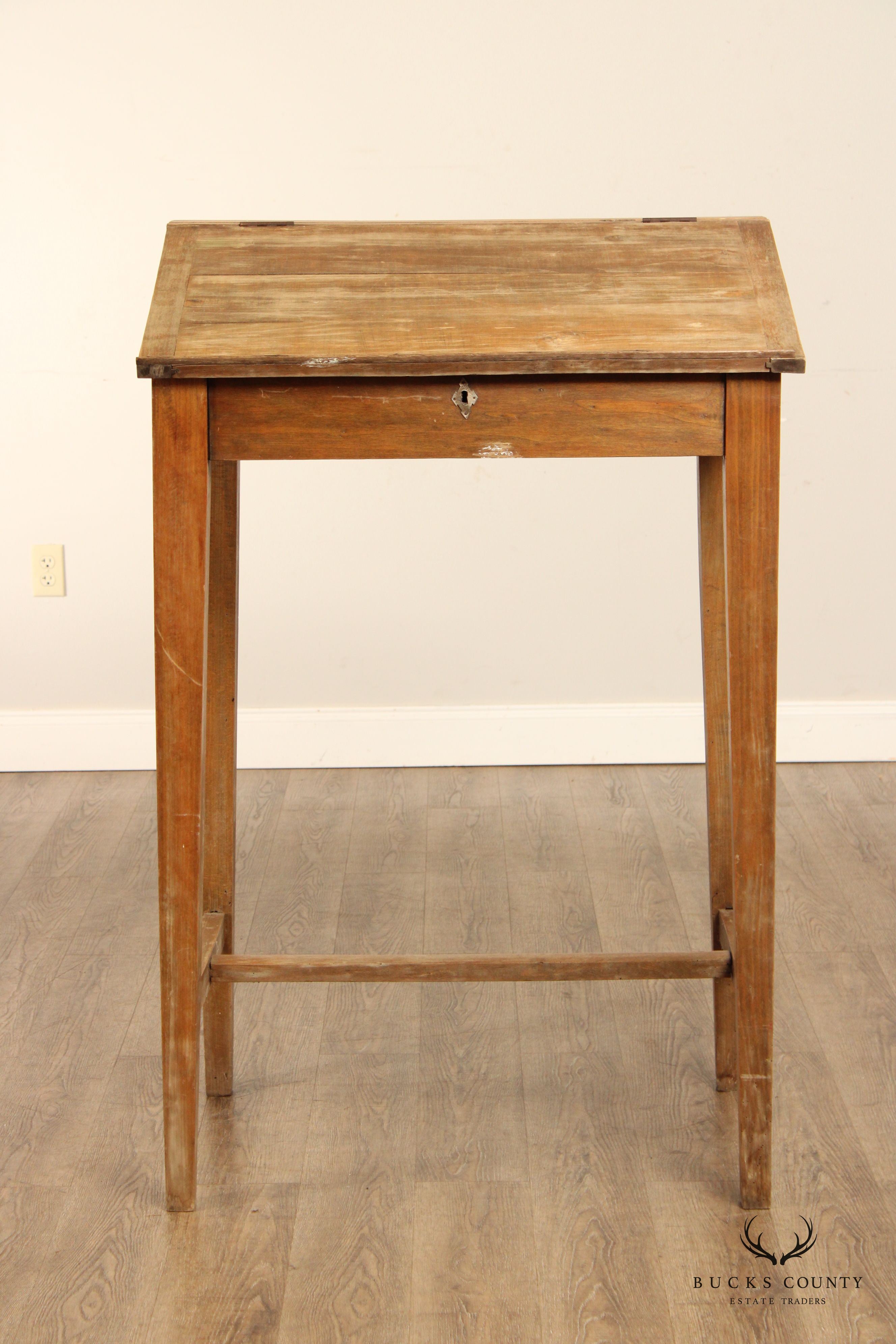 Antique Hepplewhite School Master's Writing Desk