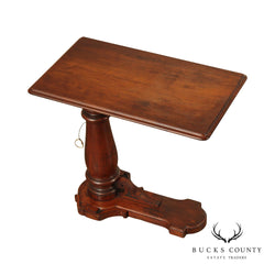 Antique Victorian Walnut Adjustable Height Reading Table