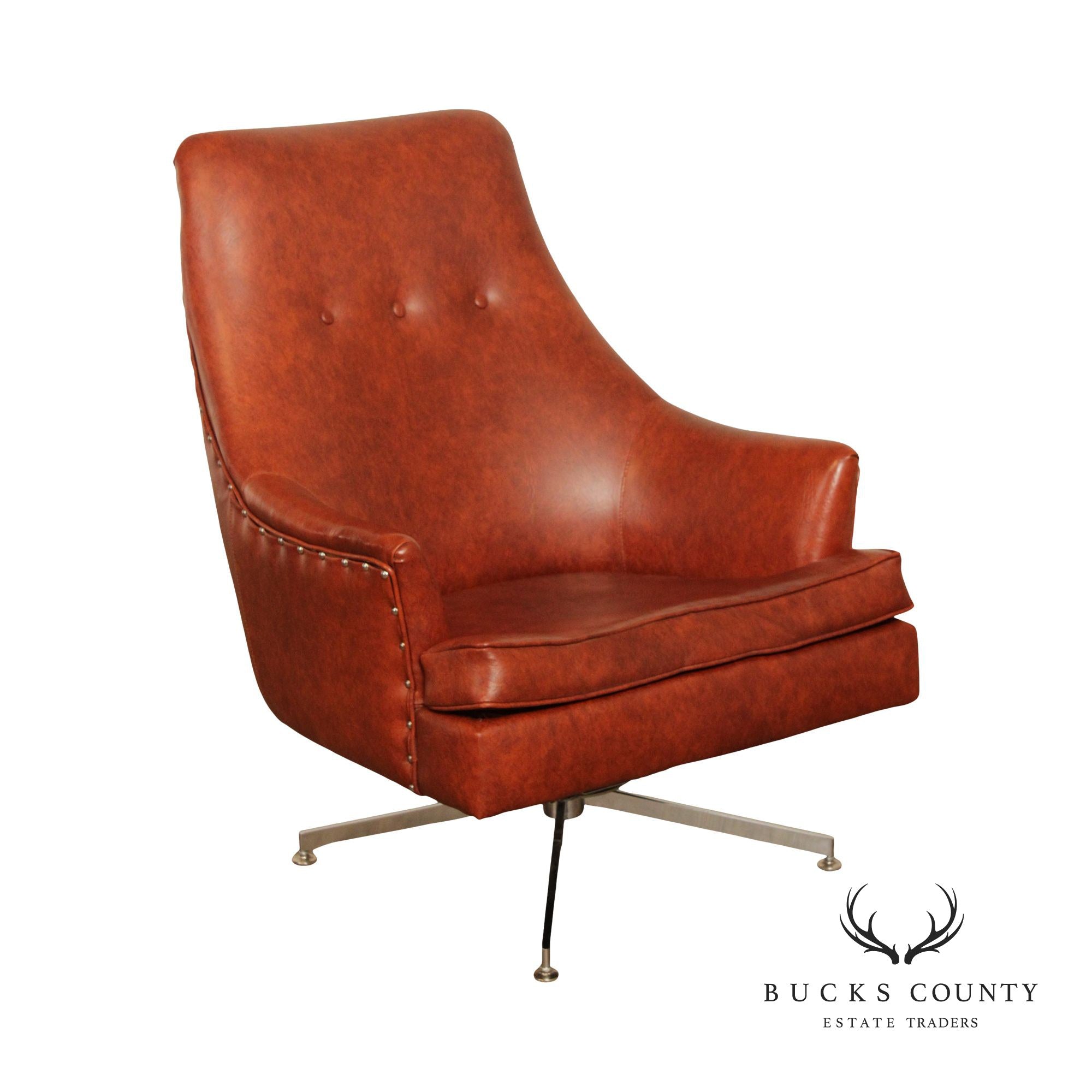 Mid Century Modern Swivel Lounge Chair