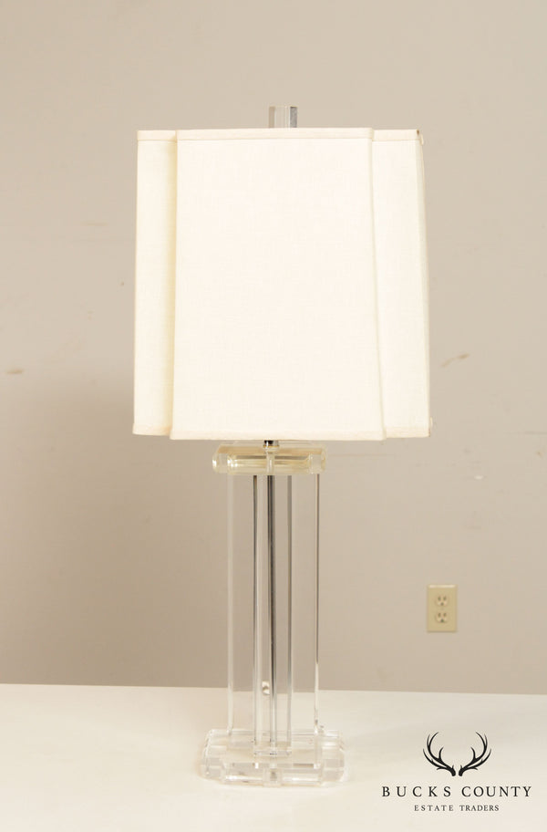 Clearlite by Bauer Vintage Acrylic Table Lamp