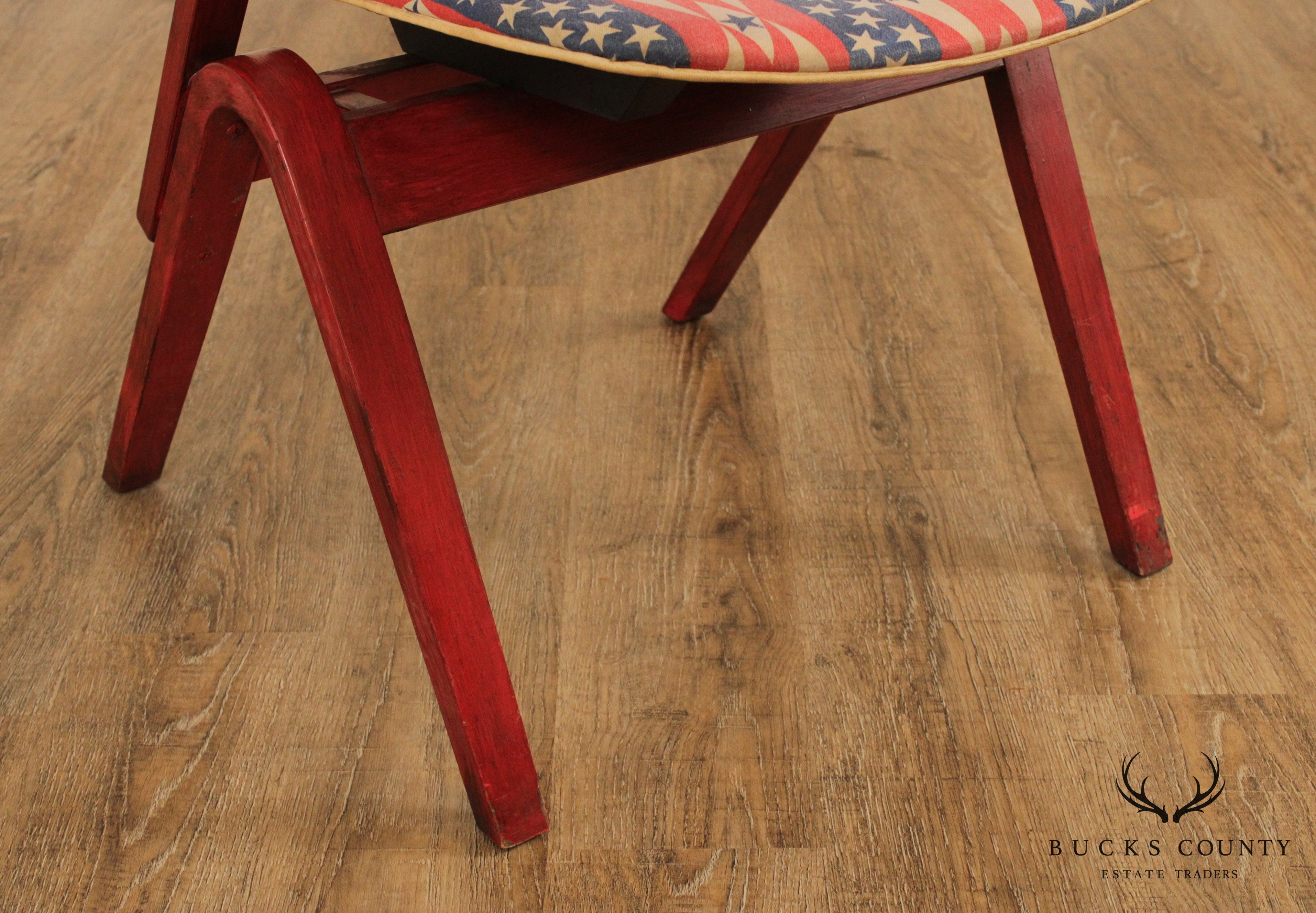 Thonet Mid Century Modern Bentwood Patriotic Armchair