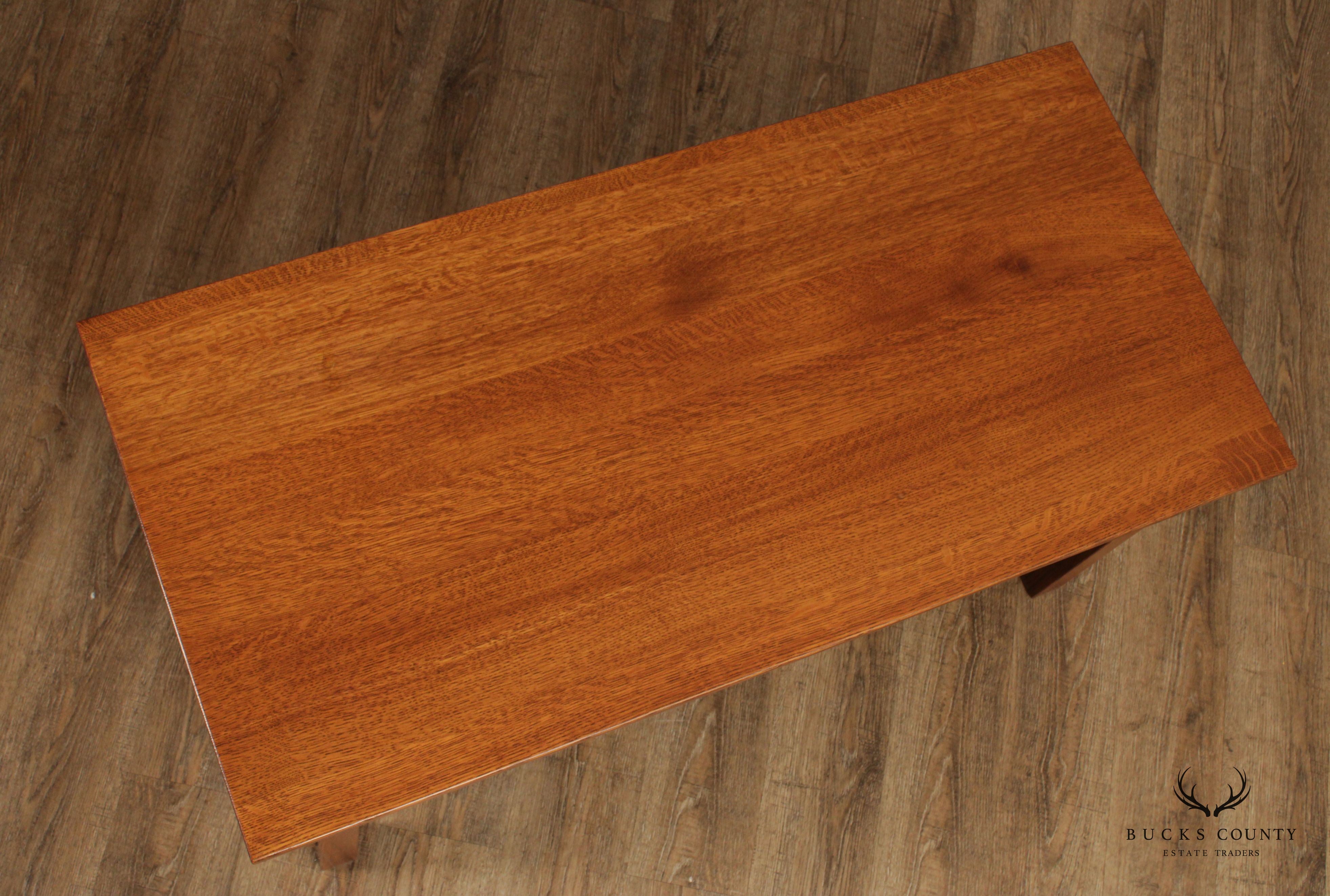 Mission Style Custom Quality Solid Oak Coffee Table