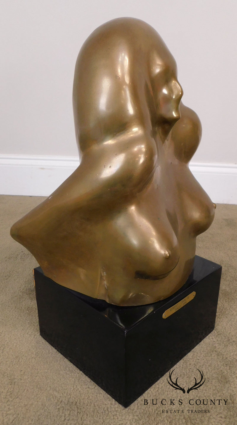 Robert L. Coon Jr. "Torso" Brass Nude Sculpture