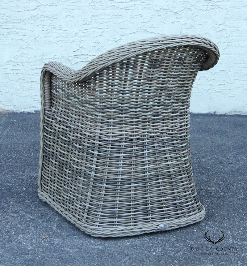 Gloster Set of Six Outdoor Wicker Chairs