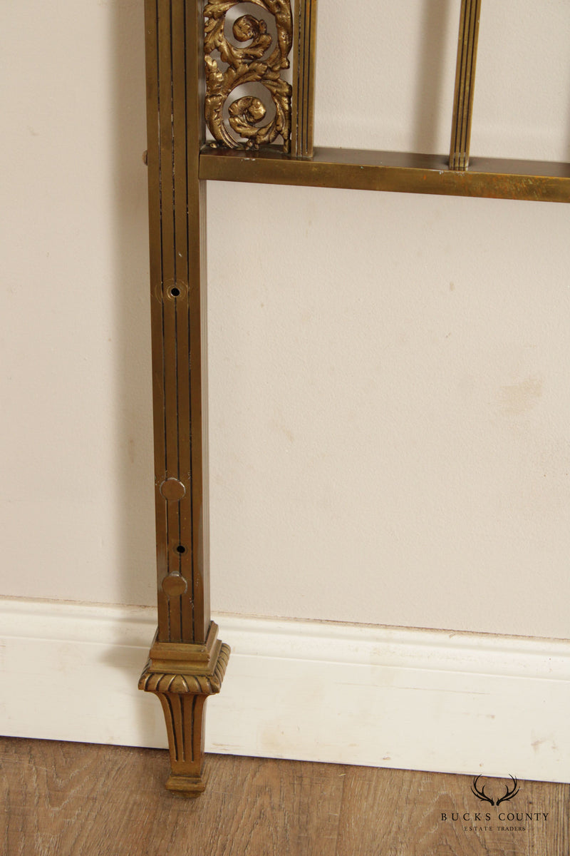 Italian Art Deco Brass King Size Headboard