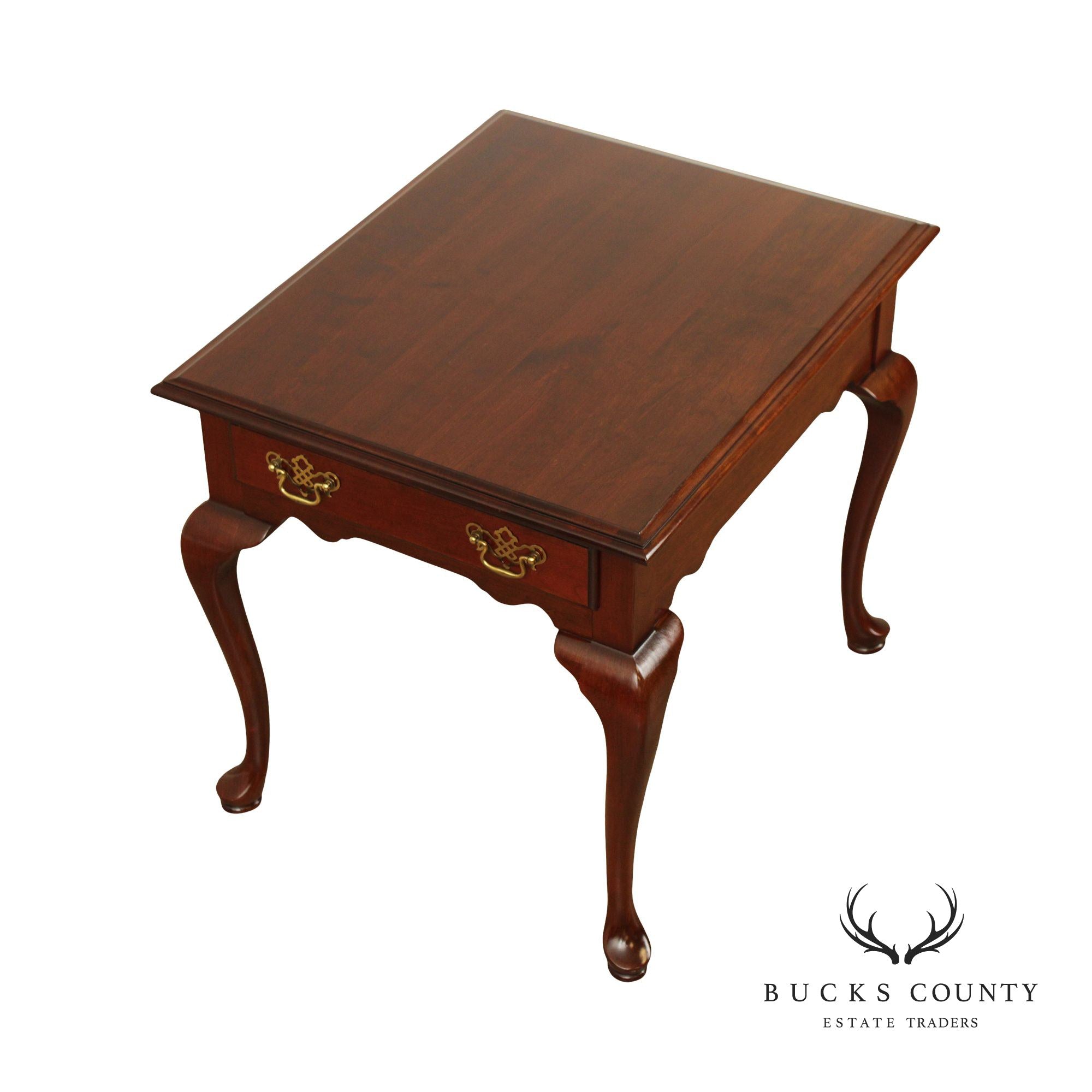 Knob Creek Queen Anne Style Cherry Side Table