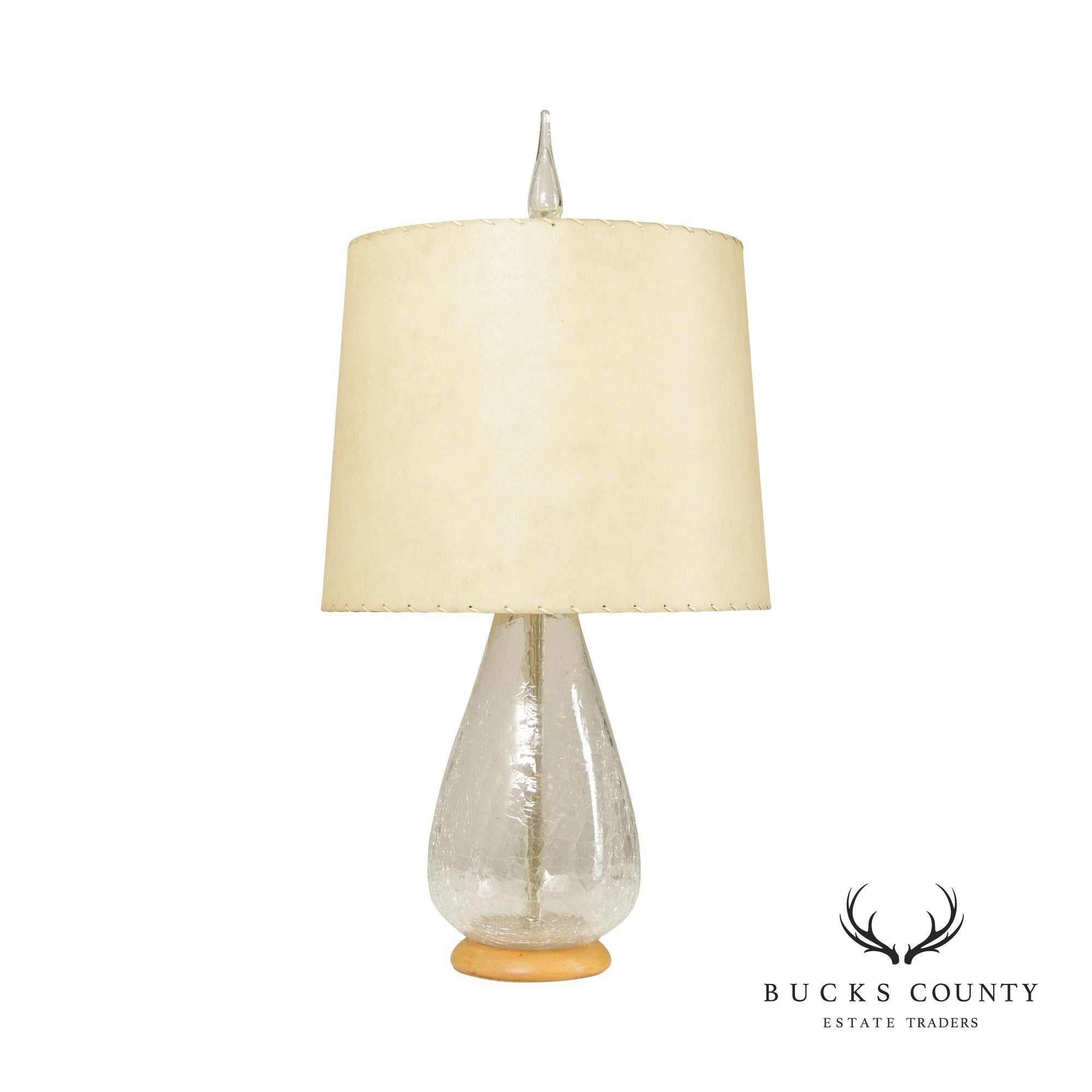 Blenko Mid Century Modern Blown Glass Table Lamp