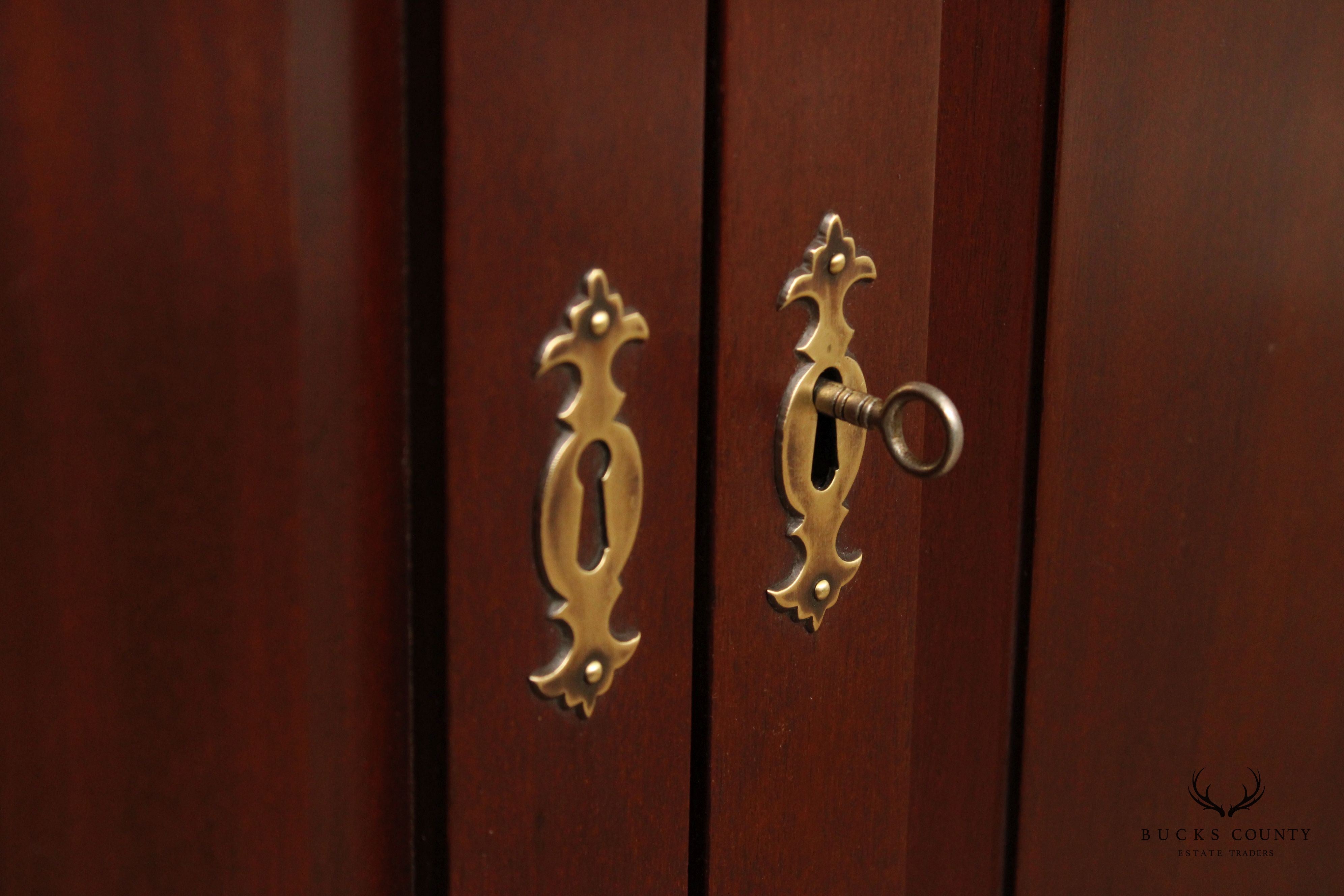 Chippendale Style Custom Mahogany Server Cabinet