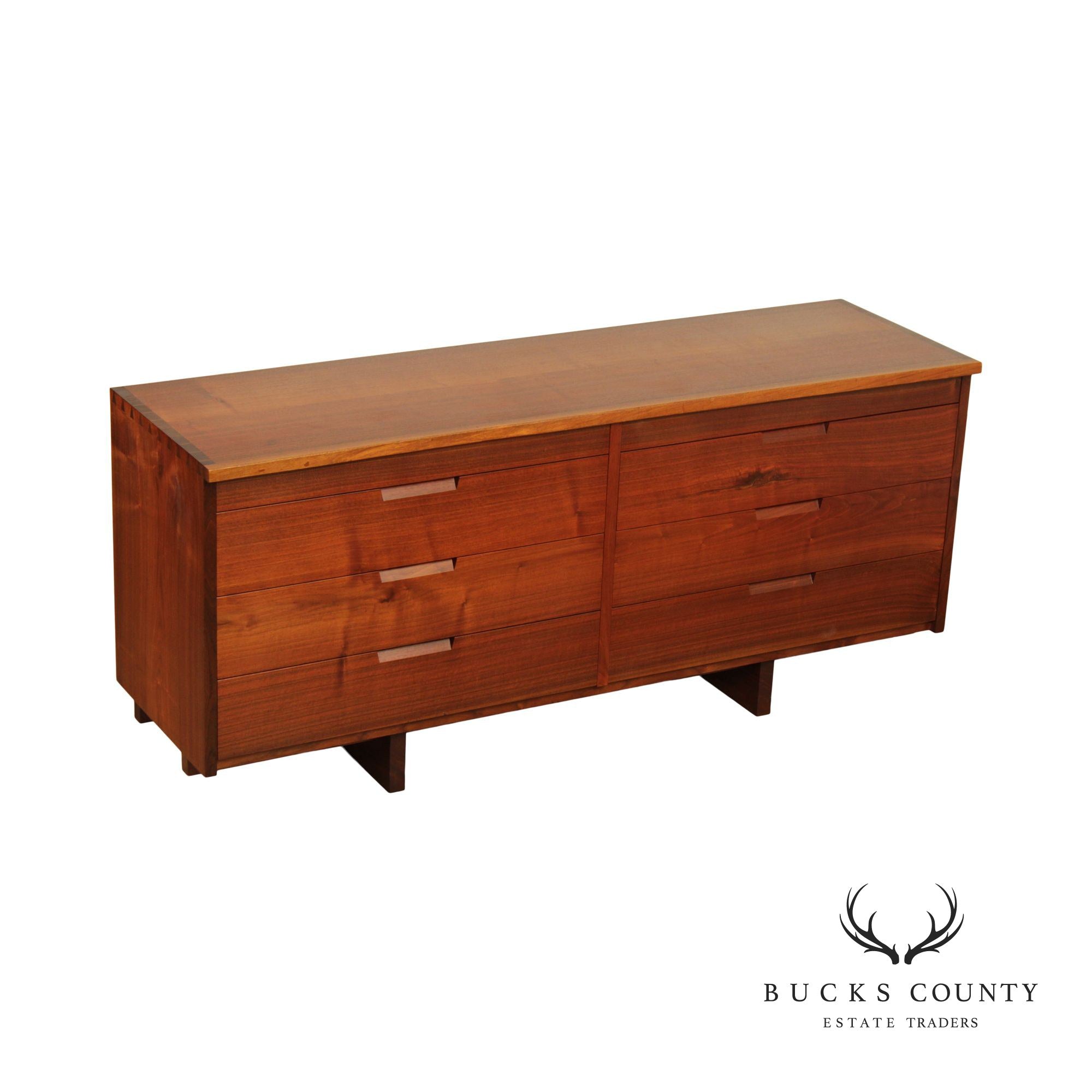 George Nakashima Studio Eight-Drawer Walnut Dresser