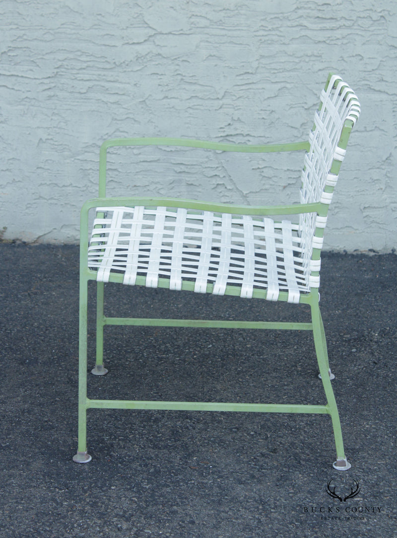 Vintage Five-Piece Aluminum Patio Table and Chairs