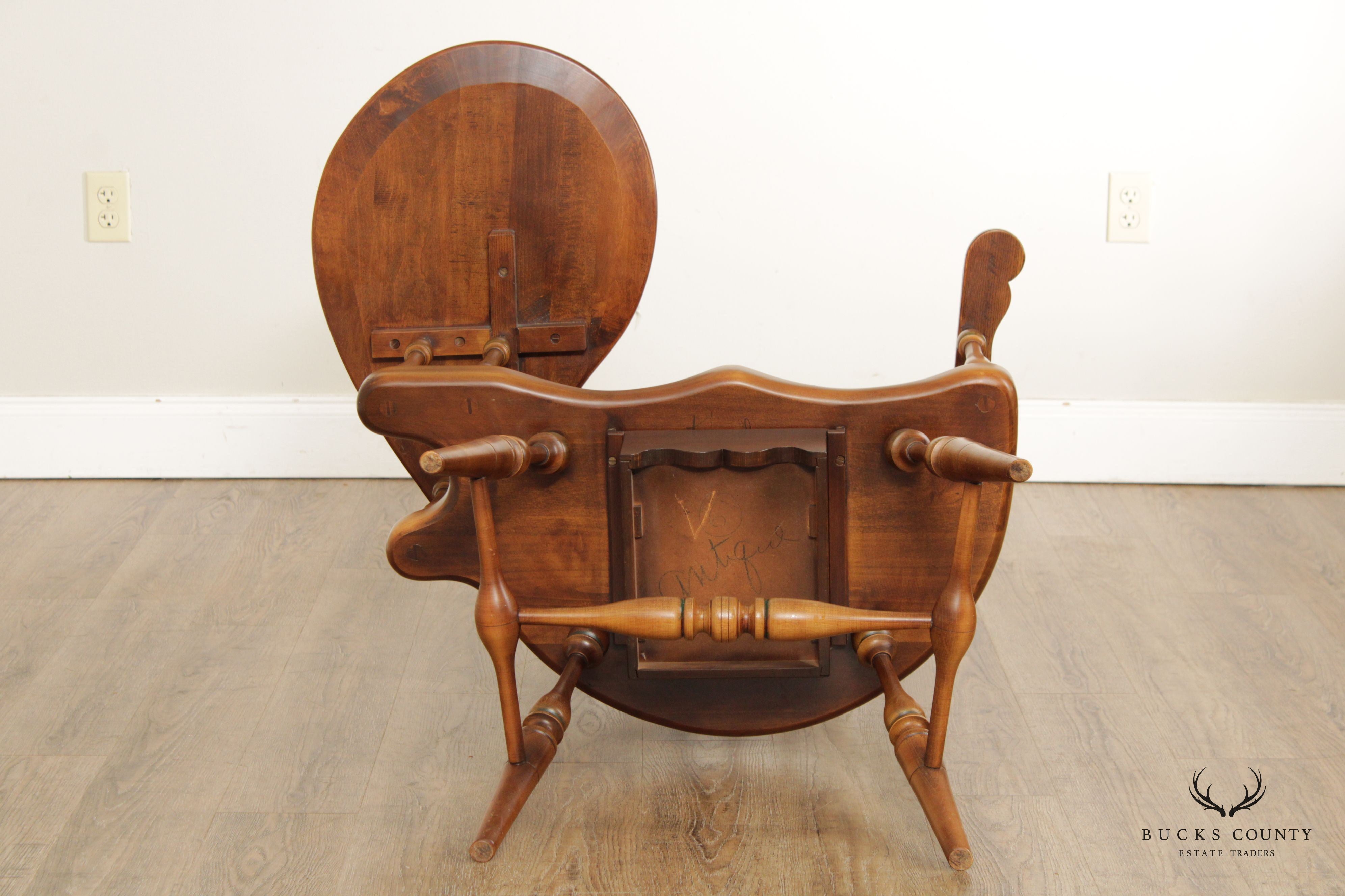 Frederick Duckloe & Bros Windsor Style Writing Armchair