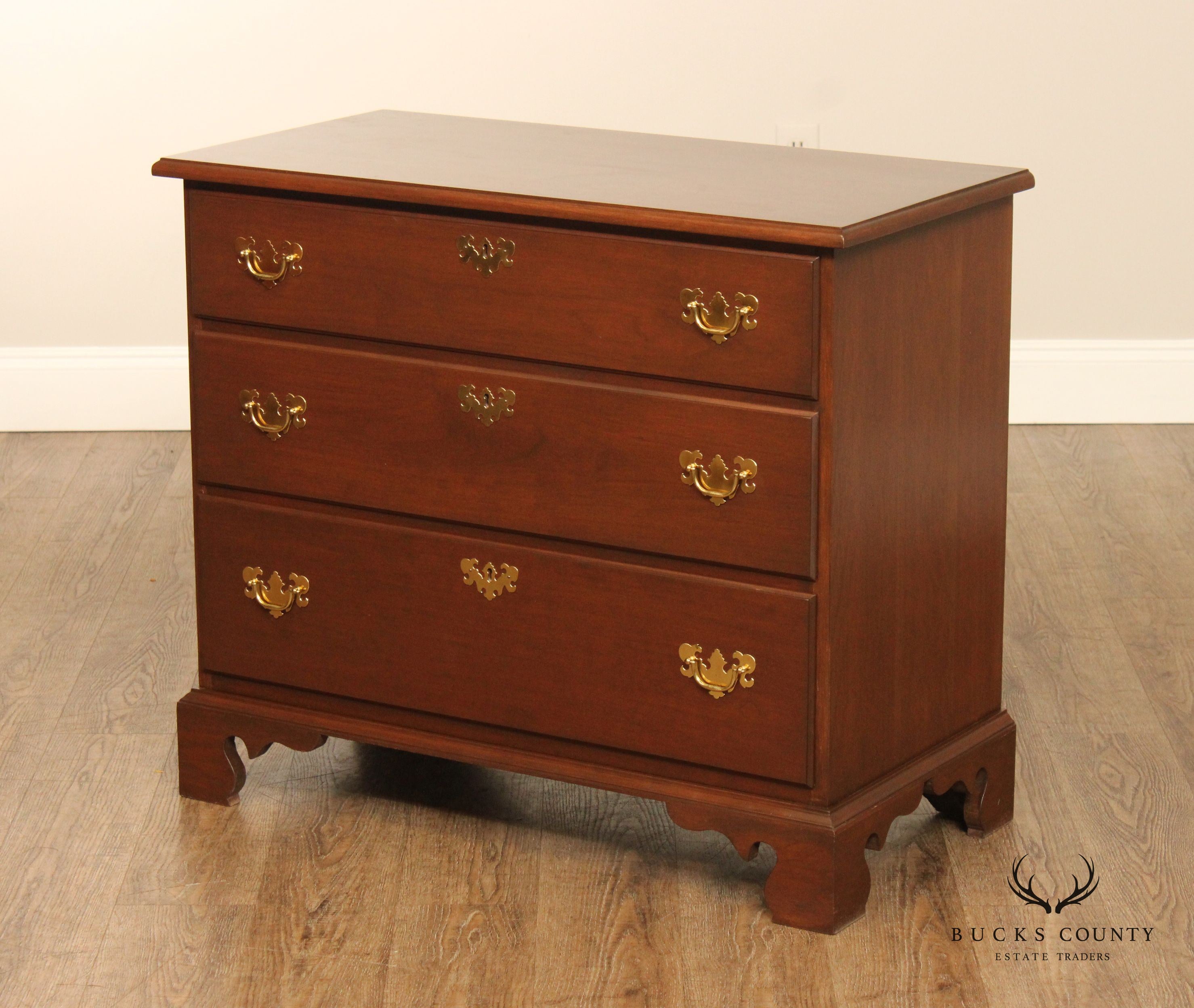 Chippendale Style Custom Quality Cherry Chest of Drawers