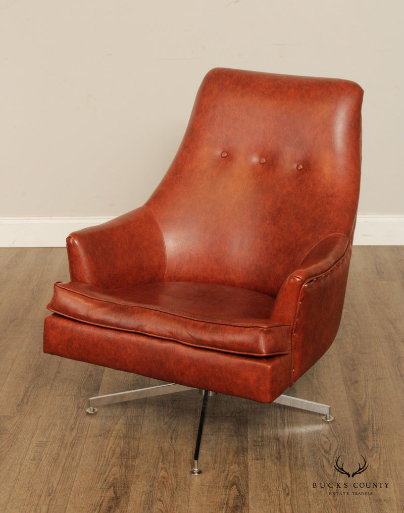 Mid Century Modern Swivel Lounge Chair
