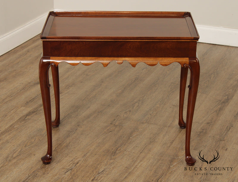 Stickley Colonial Williamsburg Reserve Collection Mahogany Queen Anne Tea Table