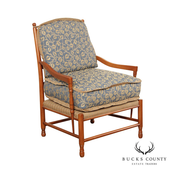French Country Style Ladder Back Lounge Chair