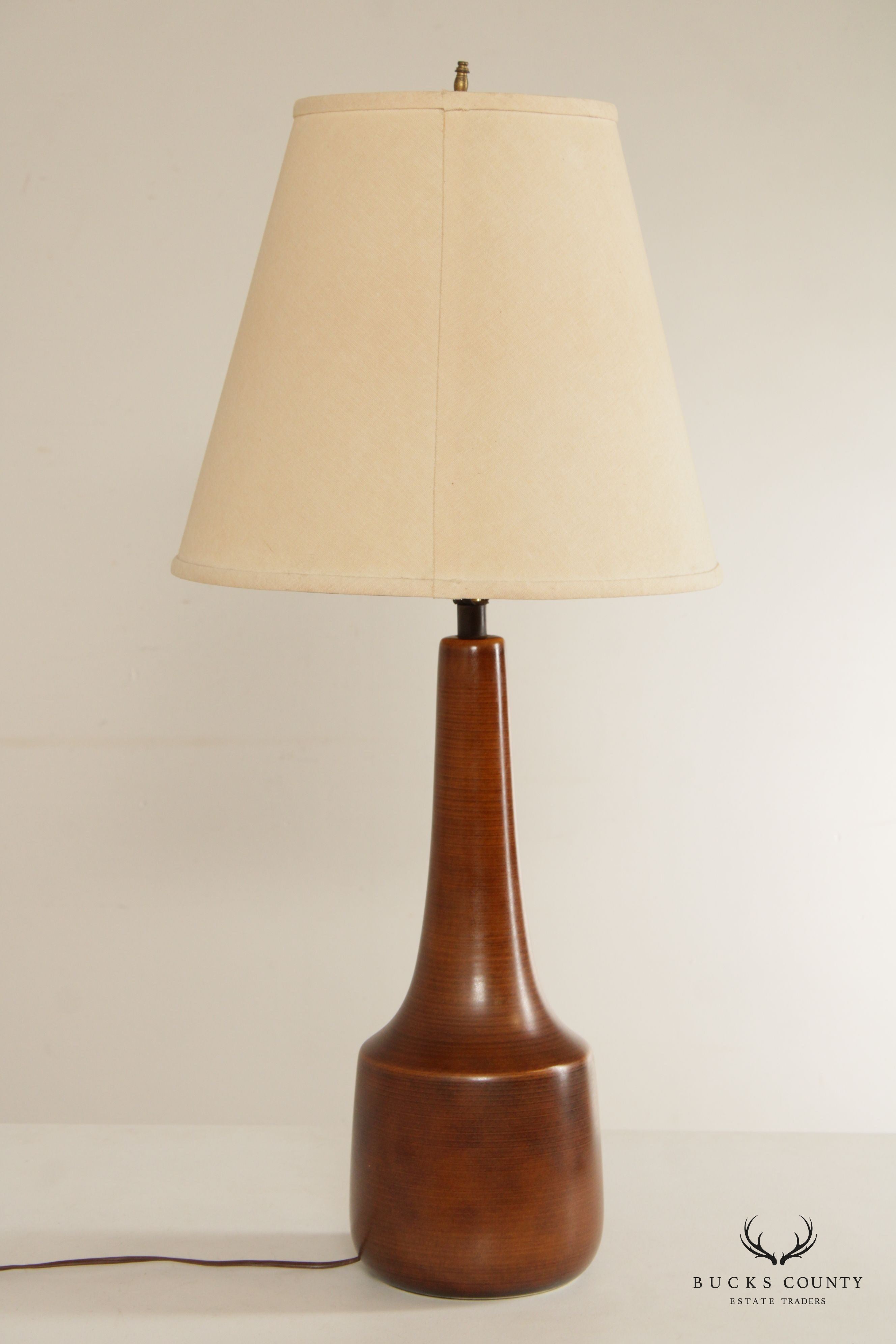 Mid Century Modern Ceramic Vasiform Table Lamp