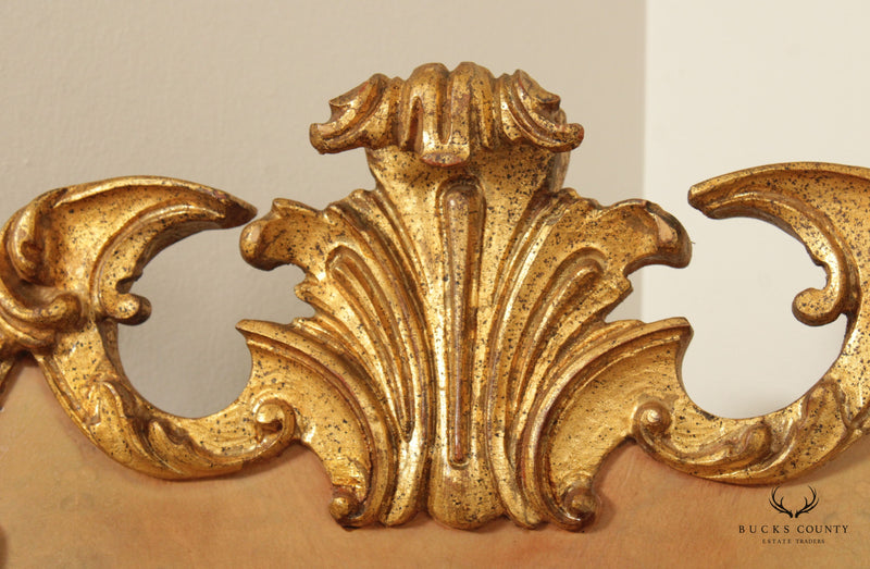 La Barge Italian Rococo Style Carved Giltwood Mirror