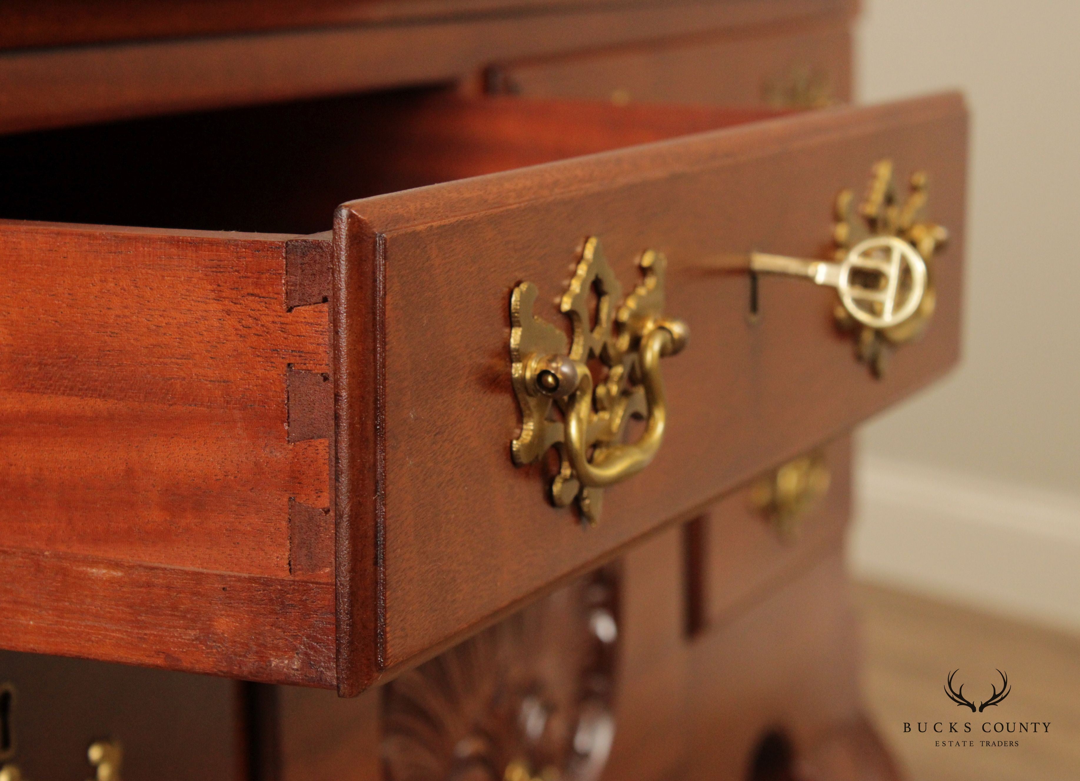 Biggs Kittinger Old Dominion Chippendale Style Carved Mahogany Lowboy