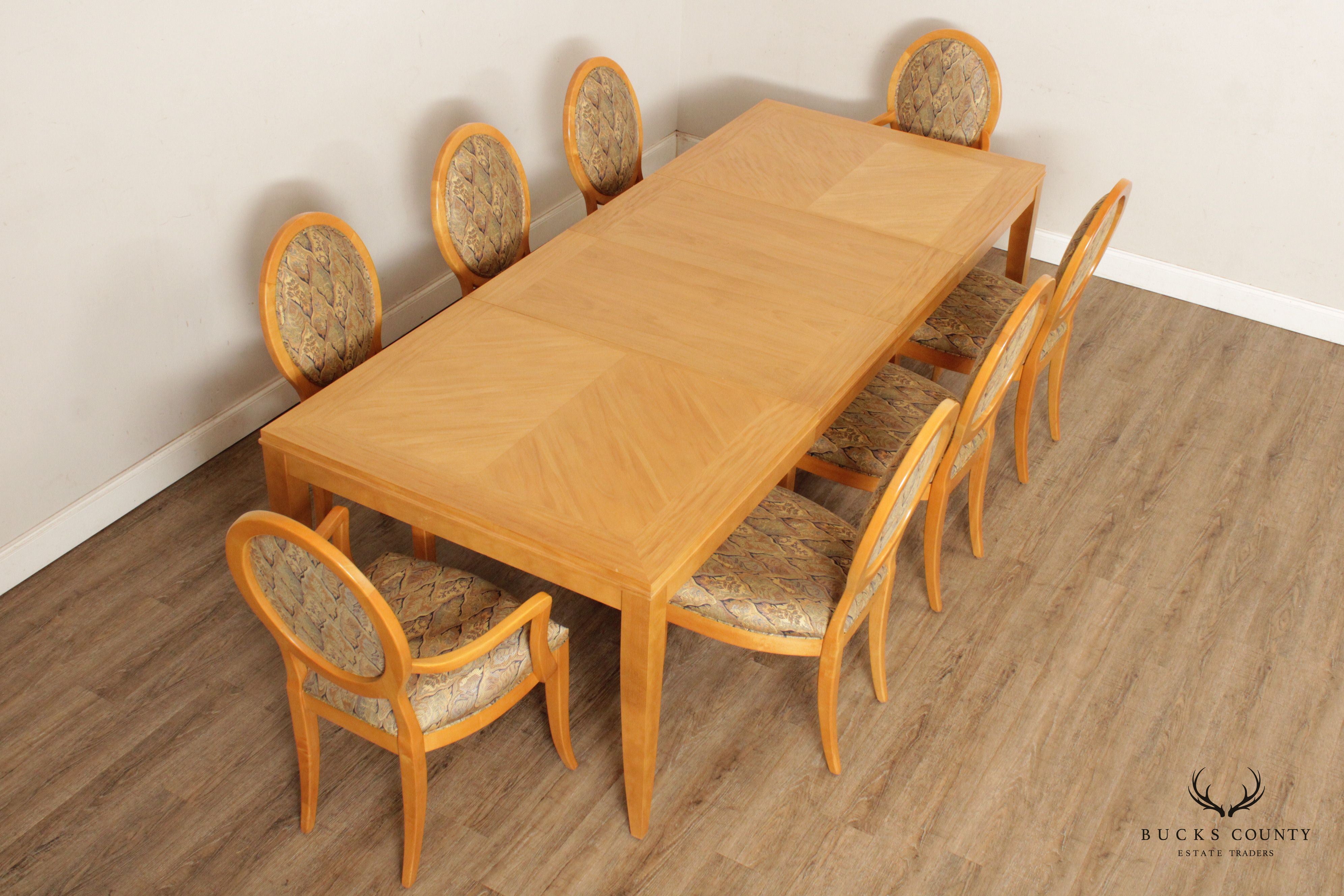 Ethan Allen 'Radius' Maple Dining Set