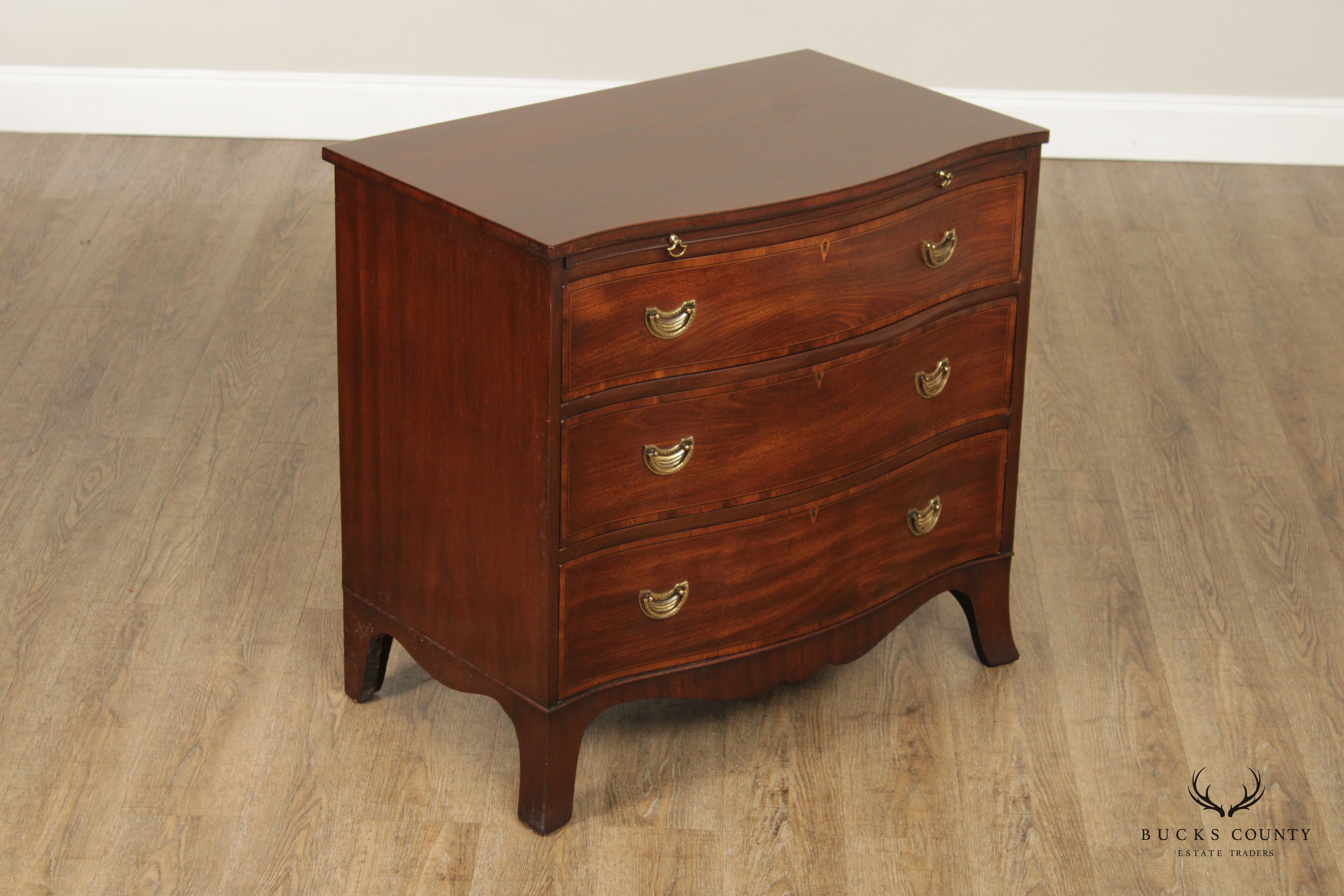 Hepplewhite Style Custom Mahogany Chest of Drawers