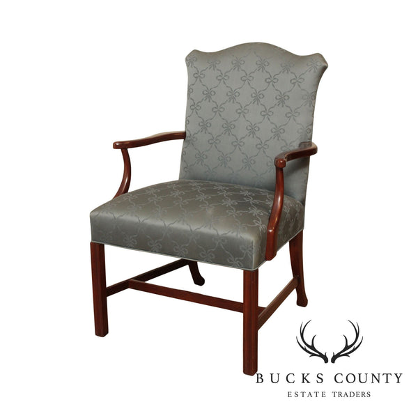 Hickory Chair Chippendale Style Mahogany Armchair