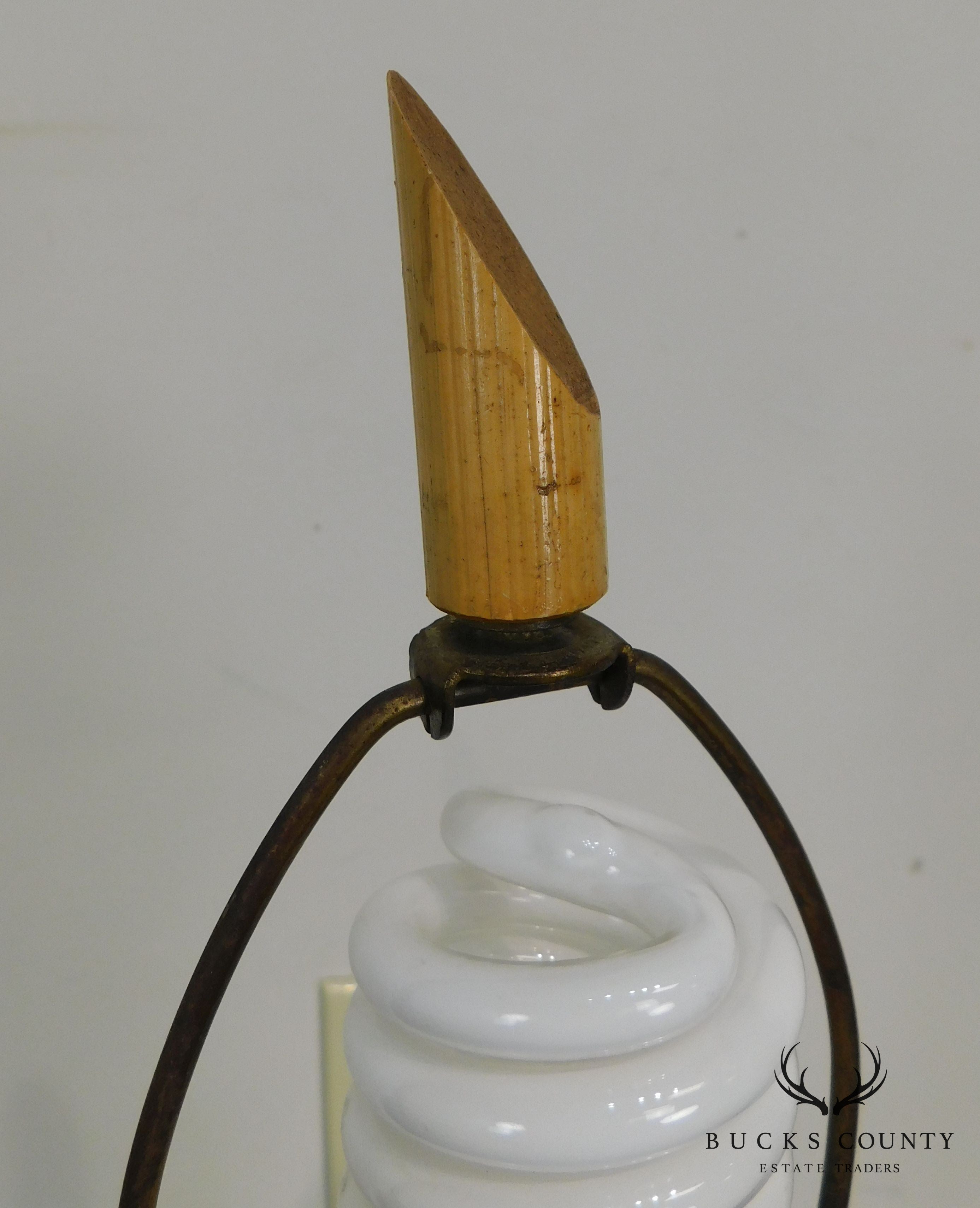 Vintage 1950's Bamboo Table Lamp