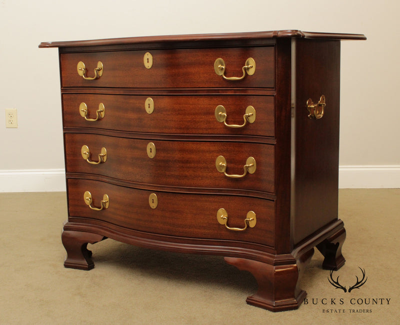 Madison Square Mahogany Chippendale Style Serpentine Chest of Drawers