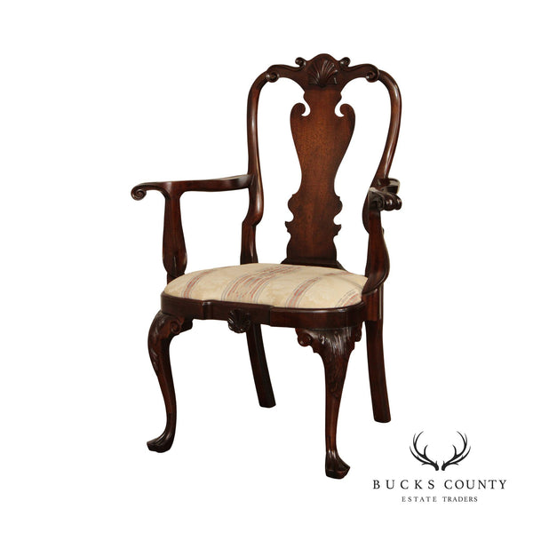 Stickley Colonial Williamsburg Chippendale Style Mahogany Dining Armchair