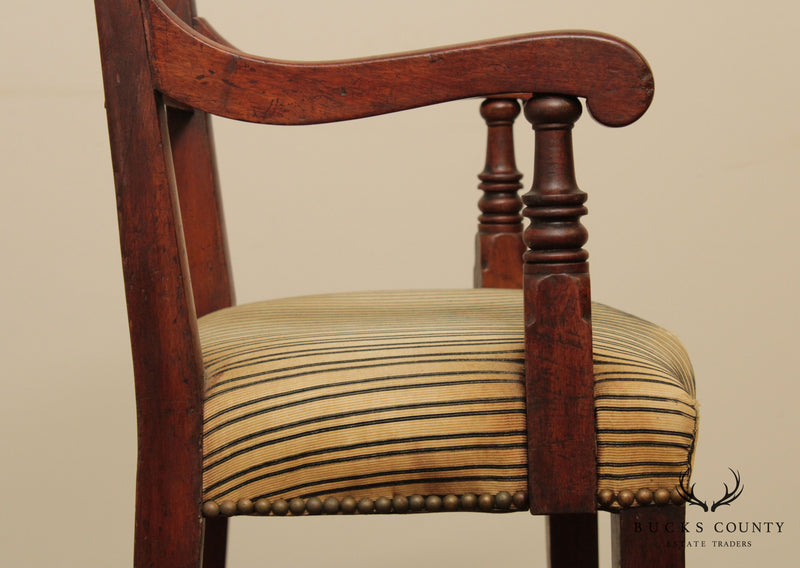 Antique 19th Century English Mahogany Pub Chair