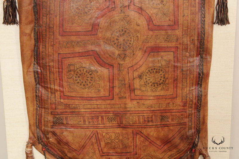 Northern African Vintage Leather Camel Bag