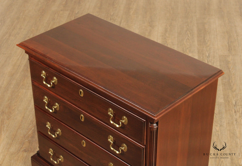 Ethan Allen Chippendale Style Cherry Chest of Drawers
