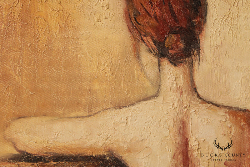 Nude Female Figure, Oil Painting