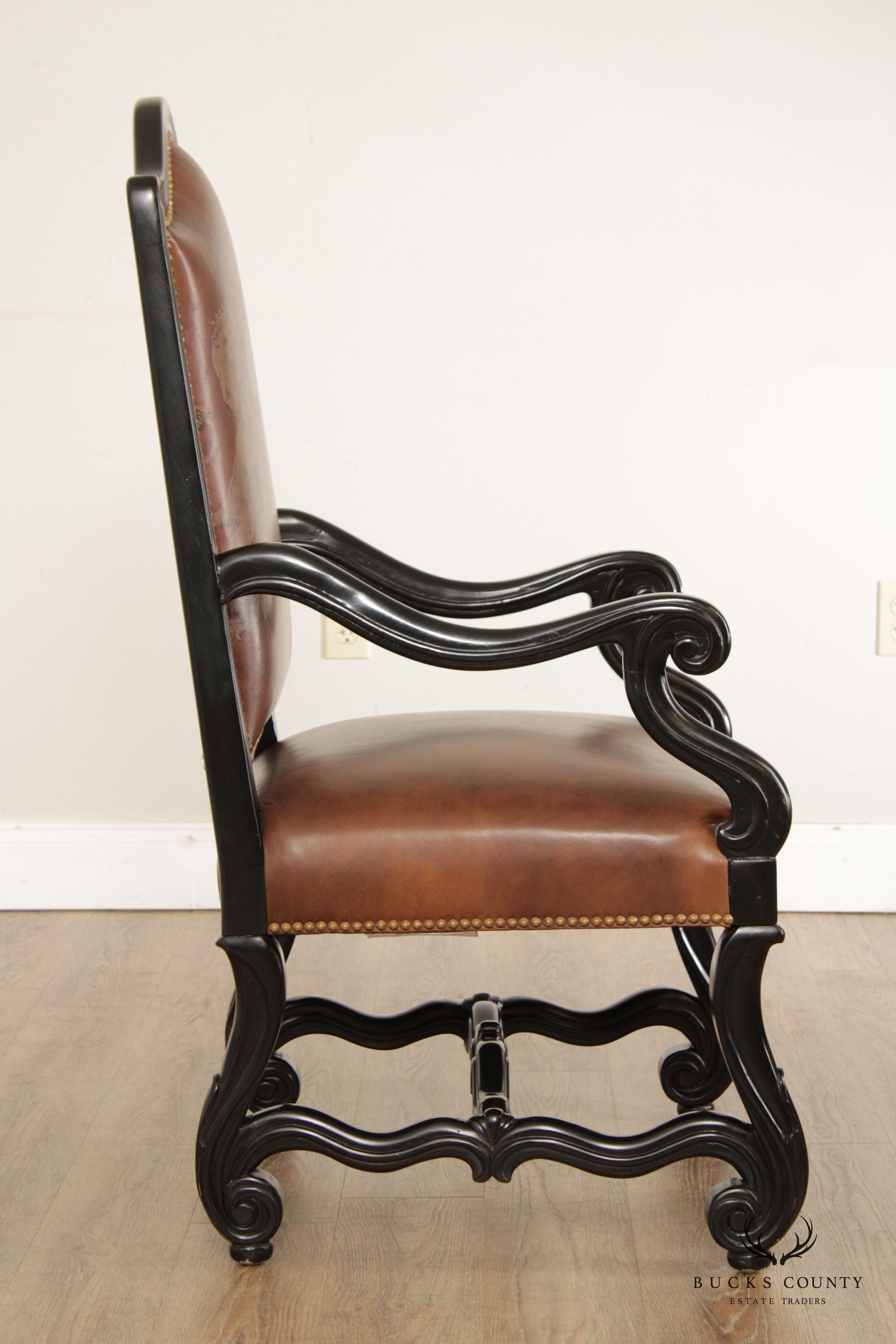 Ferguson Copeland European Country Crest Leather Armchair