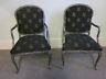 Pair of Silver Gilt Carved Regency Style Arm Chairs
