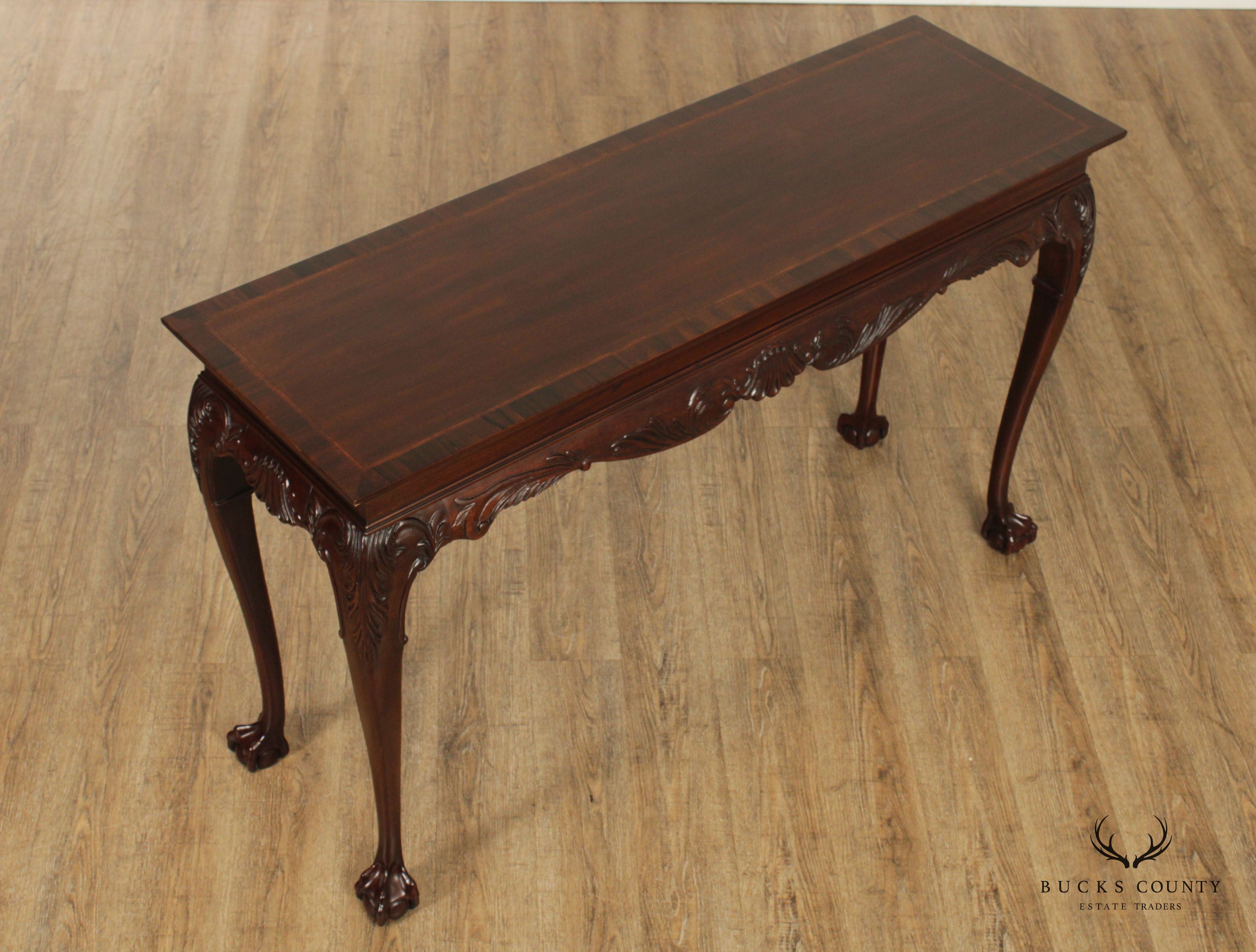 Drexel Heritage 'Heirlooms' Georgian Style Mahogany Console Table