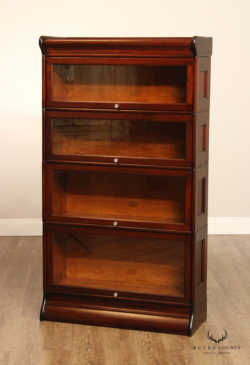 HumphreyWidman Four Stack Antique Mahogany Barrister Bookcase Bucks