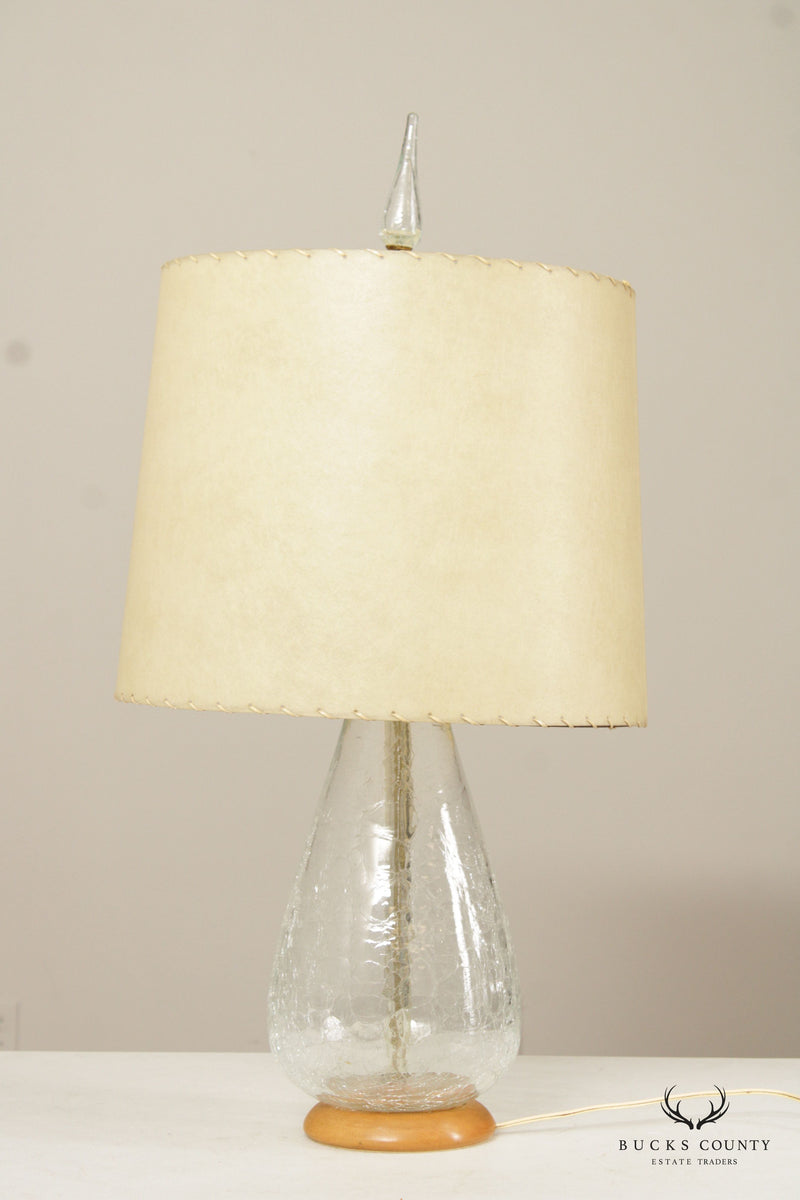 Blenko Mid Century Modern Blown Glass Table Lamp