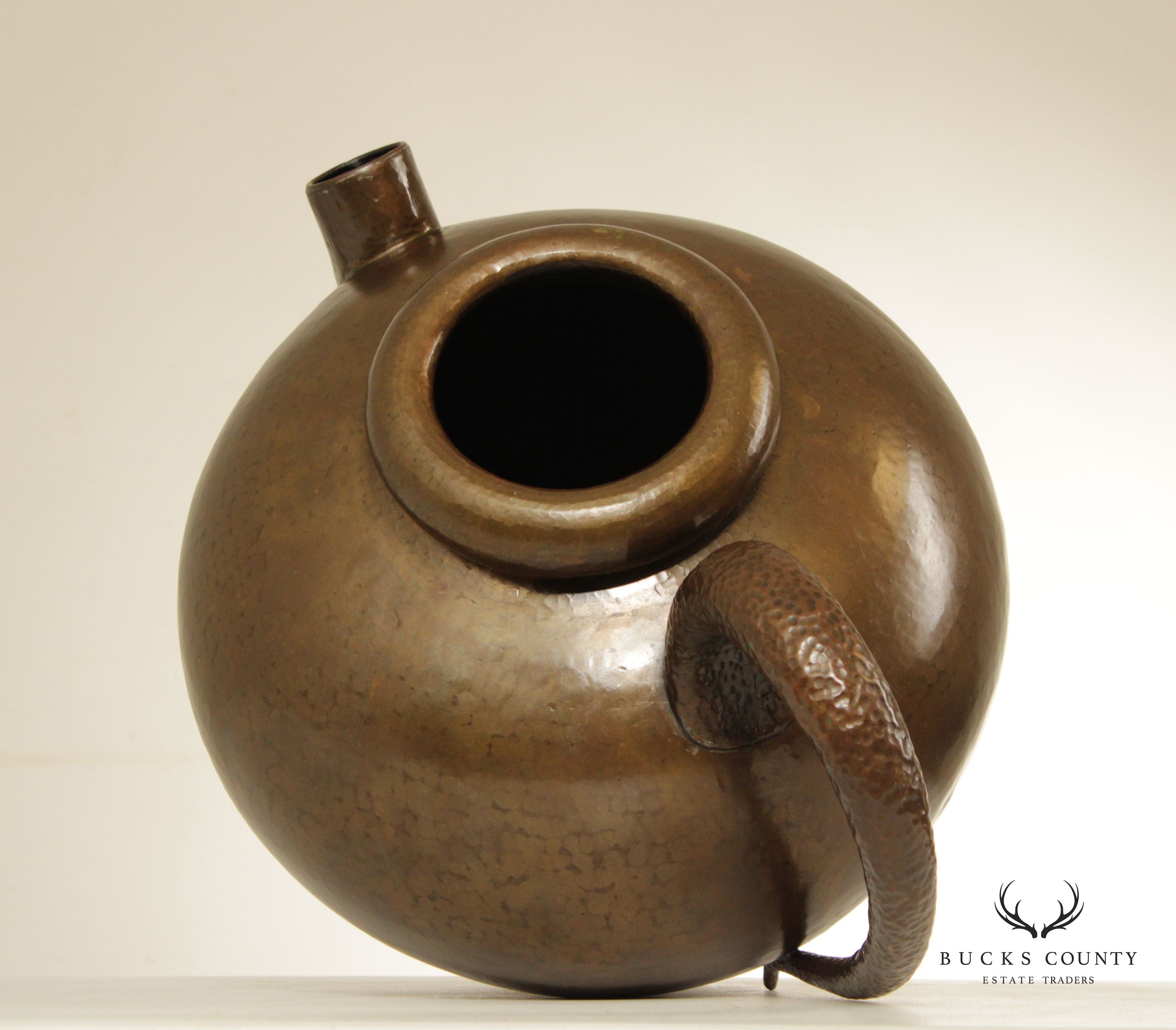 Egidio Casagrande Hand Hammered Copper Pitcher or Ewer