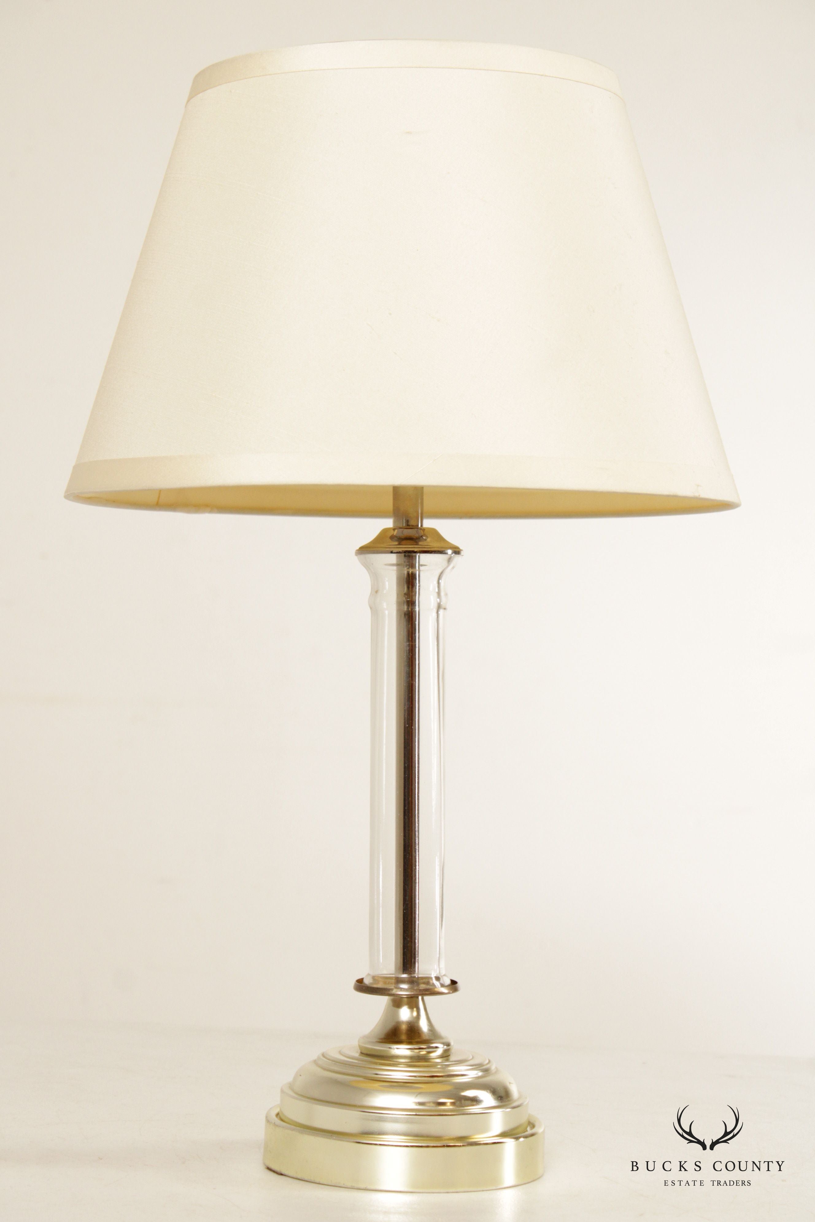 Restoration Hardware Glass Column Table Lamp