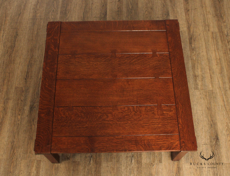 Stickley Mission Collection Oak Butterfly Top Cocktail Table
