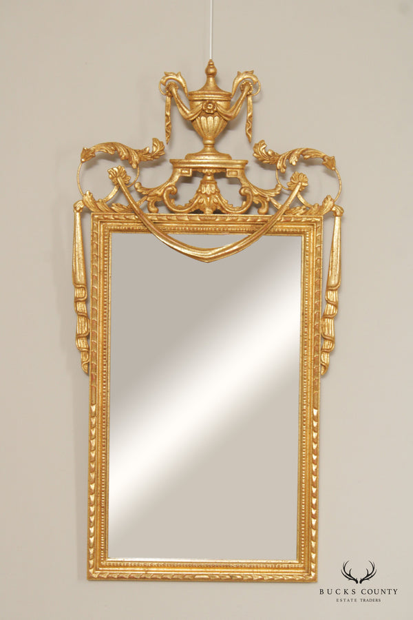 Adams Style Carved Giltwood Wall Mirror