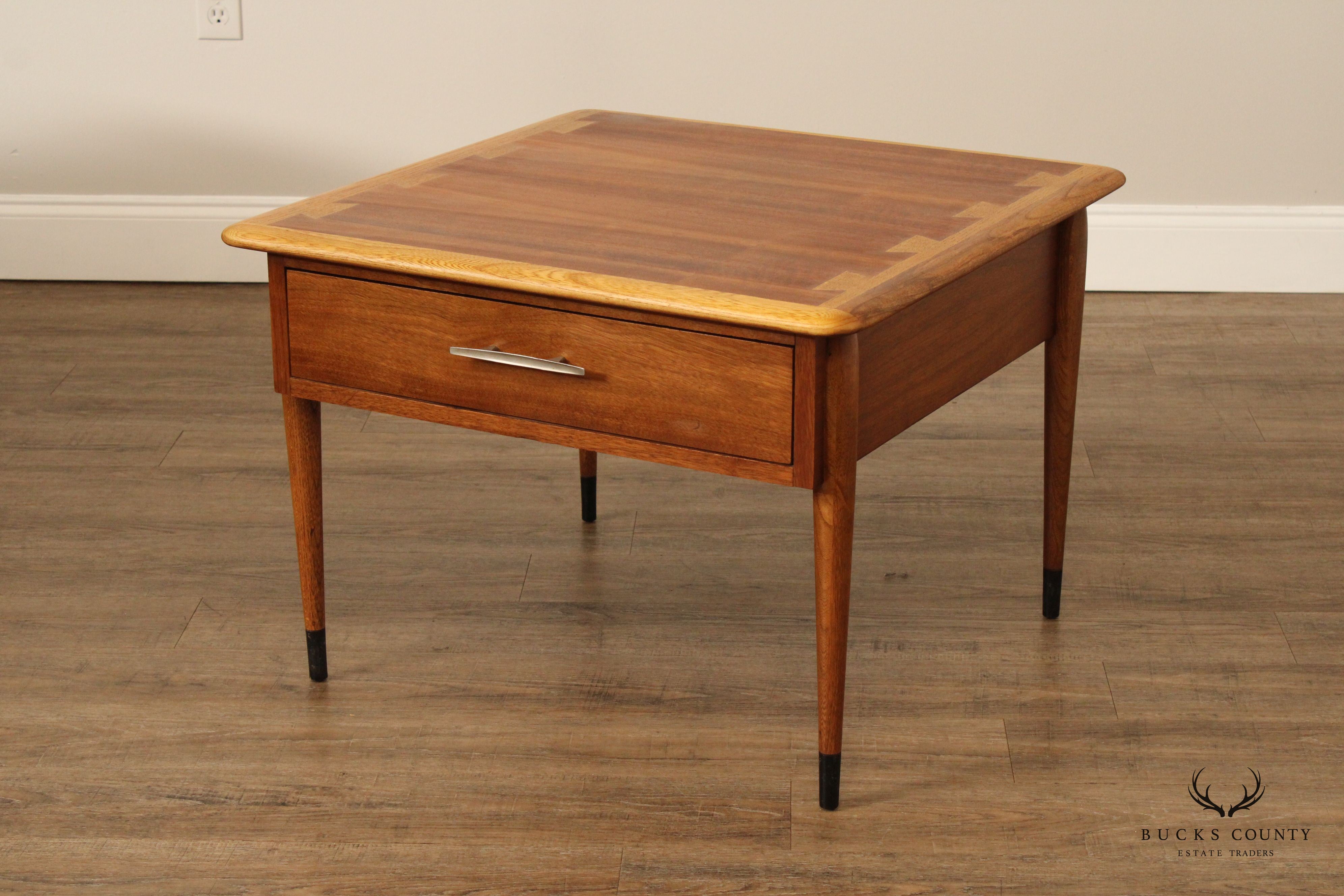 Lane Acclaim Mid Century Modern Walnut Side Table with Drawer