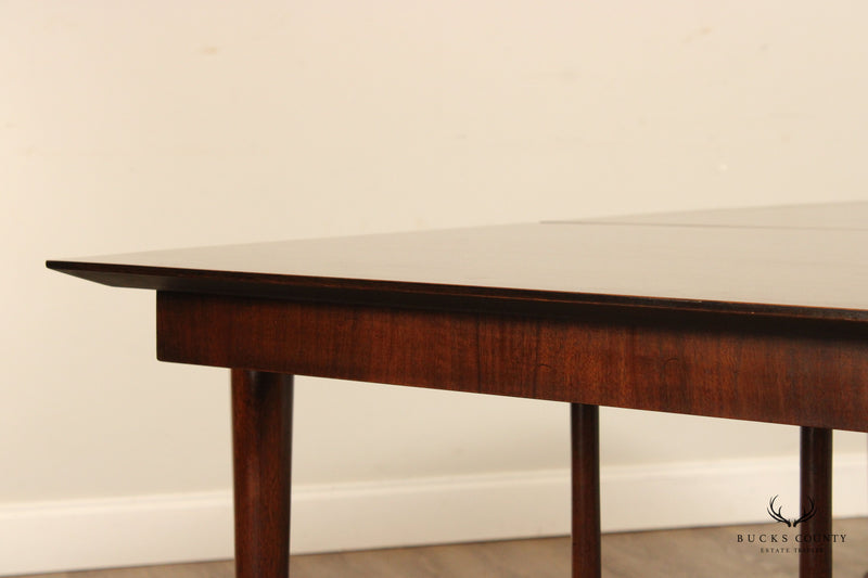 Bert England for Johnson Furniture Mid Century Modern Walnut Extendable Dining Table