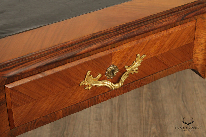 French Louis XV Style Ormolu Mounted Kingwood Writing Desk