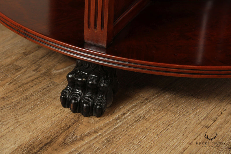 Empire Style Round Library Drum table