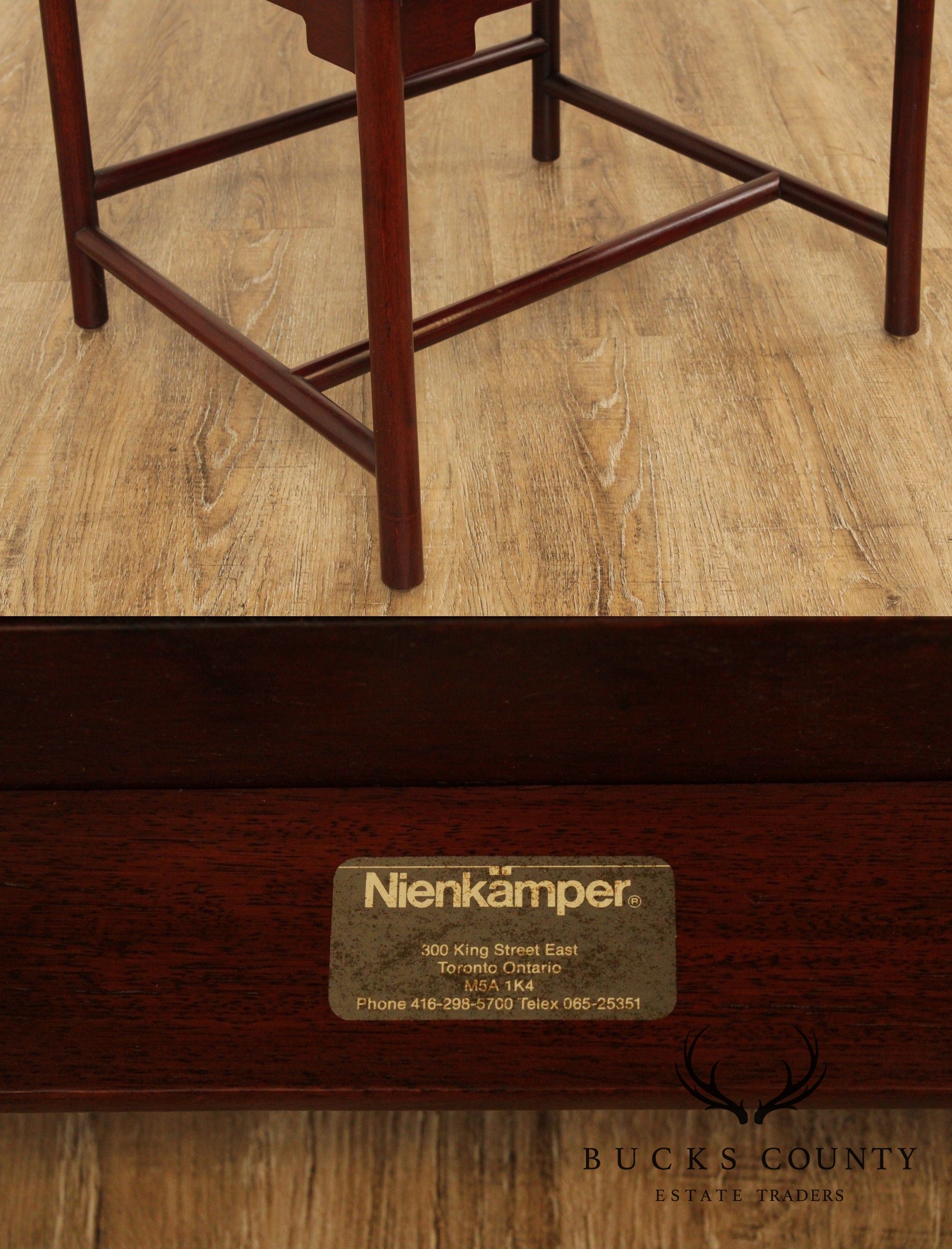 Nienkámper Vintage Pair Asian Hardwood Armchairs